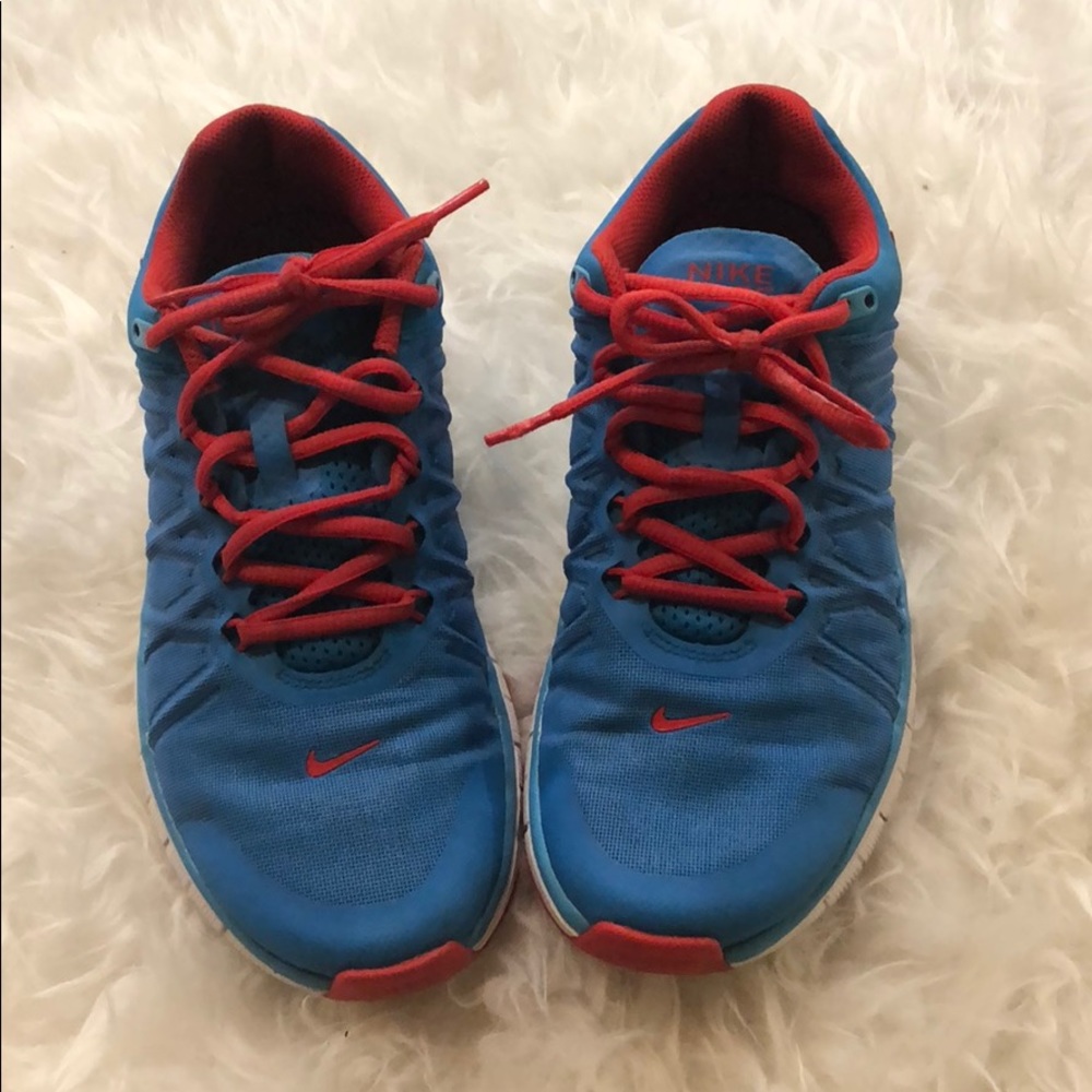 Nike Free Run orange and Blue